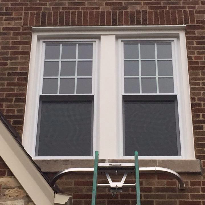 Double Hung Window with Top Grids